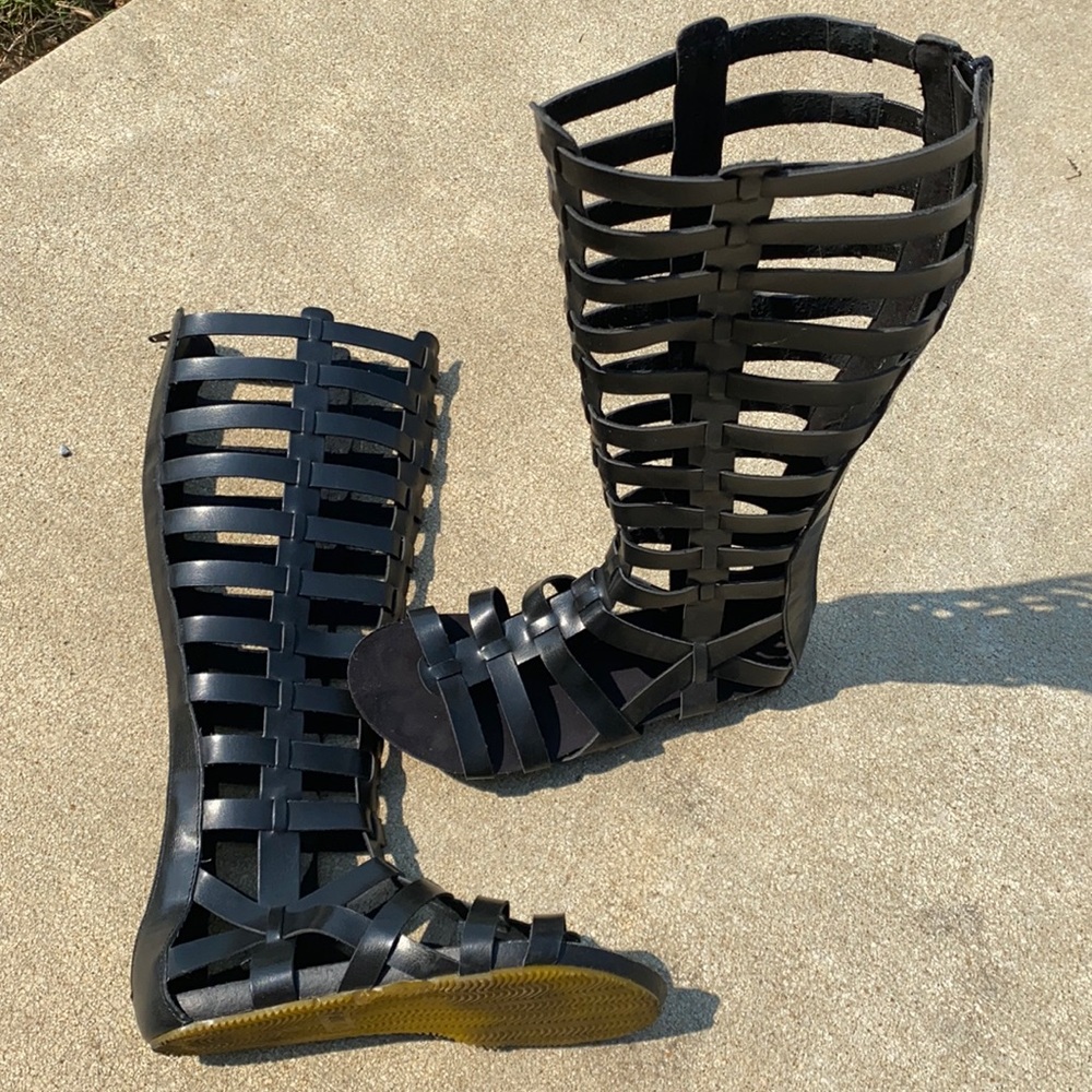 Mia knee high sandals.